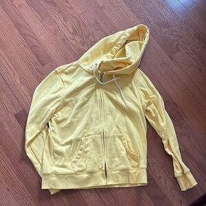 Yellow Zip-Up Hoodie